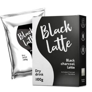 Black latte bebida de café para adelgazar rápidamente